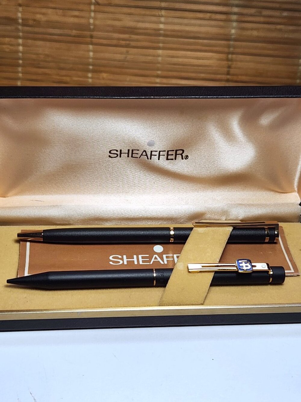 Vintage Sheaffer Mechanical Pencil Colibri Ballpoint Pen USA Writing Set Box
